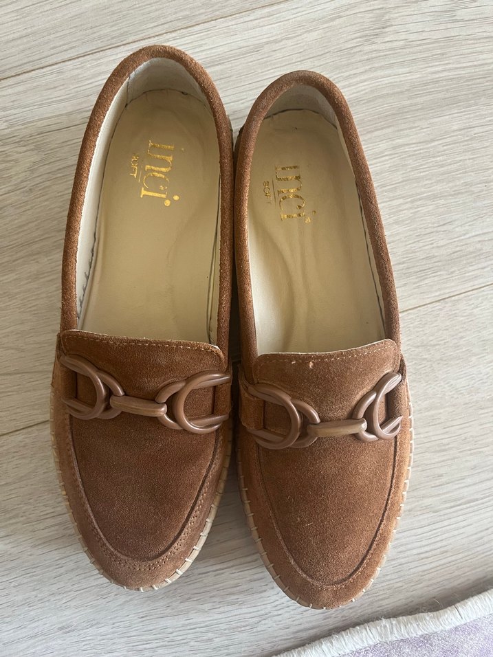 Kadın Kahverengi Süet Dolgu Topuklu Espadril - Görsel 2