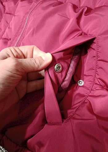 LC Waikiki Bordo Kadın Midi Boy Sıcak Mont LC Waikiki Mont Sıfır