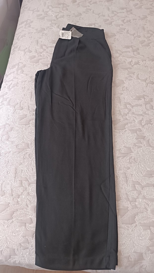 Siyah Kadın Kumaş Pantolon - Görsel 4