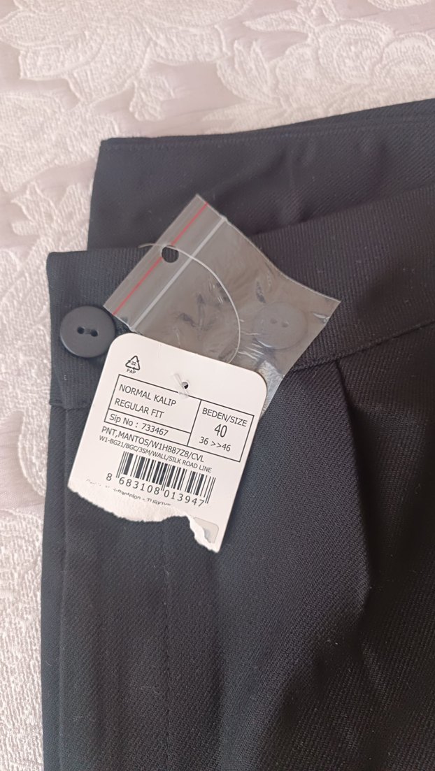 Siyah Kadın Kumaş Pantolon - Görsel 3