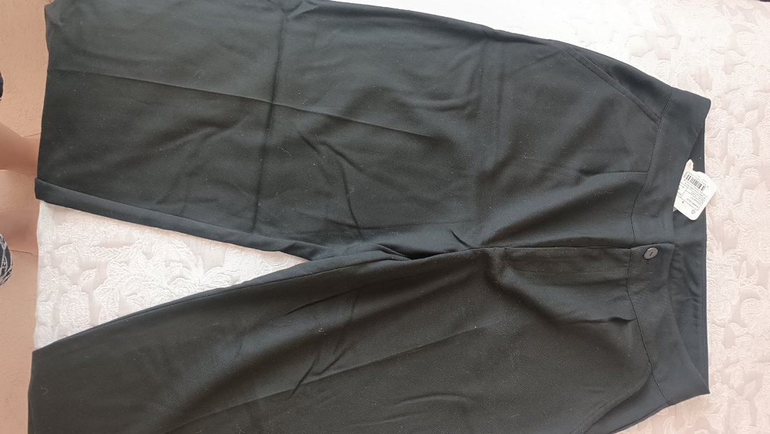 Siyah Kadın Kumaş Pantolon - Görsel 5
