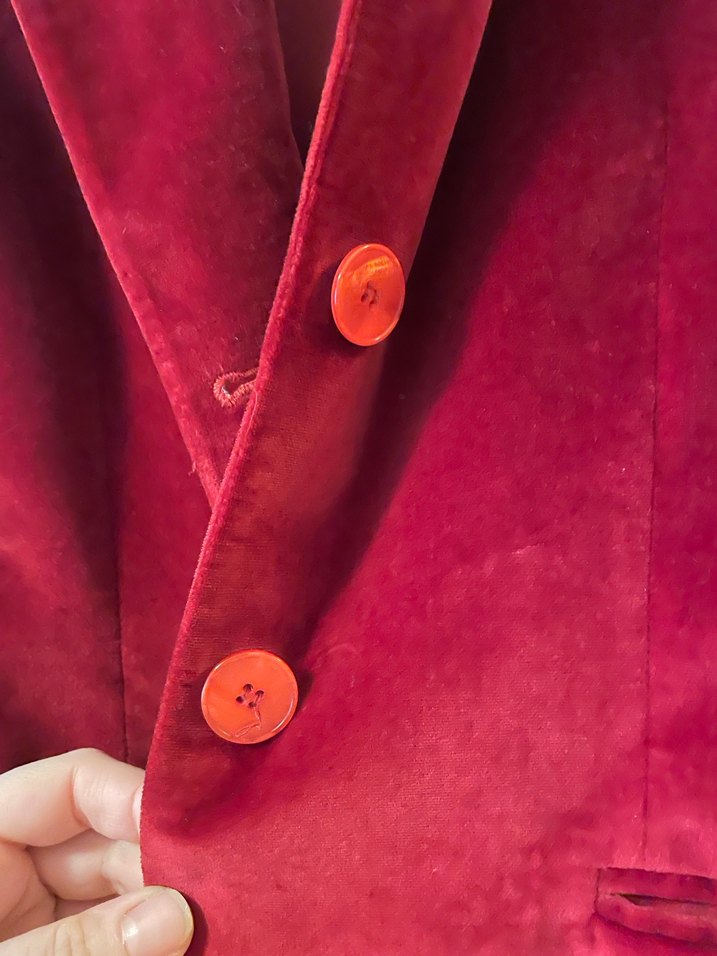 ParkBravo Kırmızı Kadife Ceket - Görsel 3