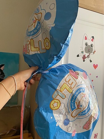 Cınnamoroll doğum günü balonları - Görsel 2