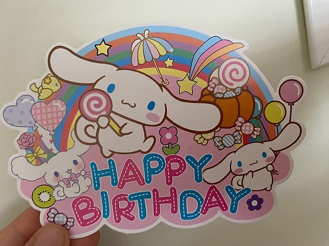 Cınnamoroll doğum günü balonları - Görsel 6