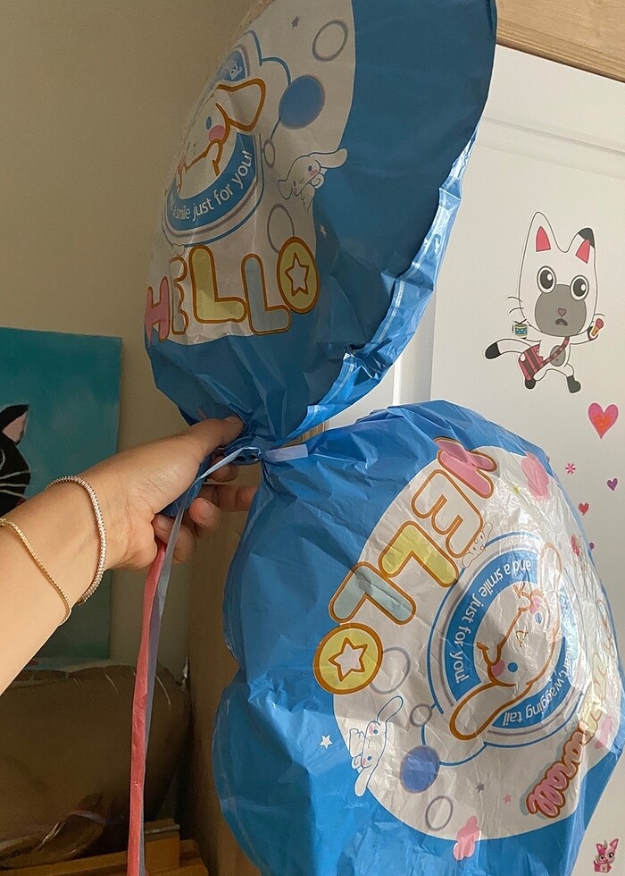 Cınnamoroll doğum günü balonları - Görsel 2