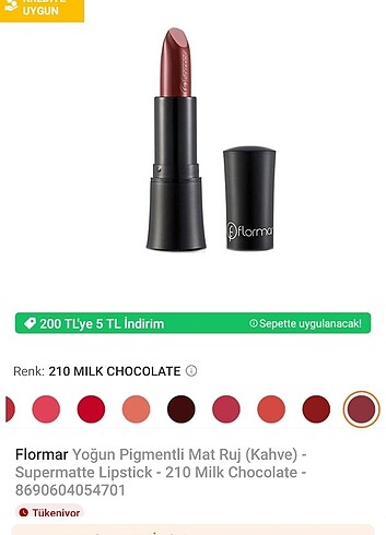  Beden Flormar ruj