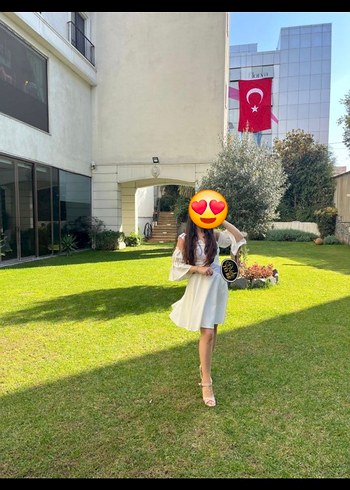 s Beden Beyaz Midi Bohem Elbise