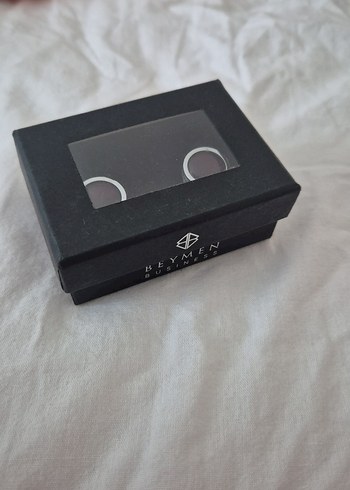 Bordo Klasik Erkek Kol Düğmeleri - Görsel 3