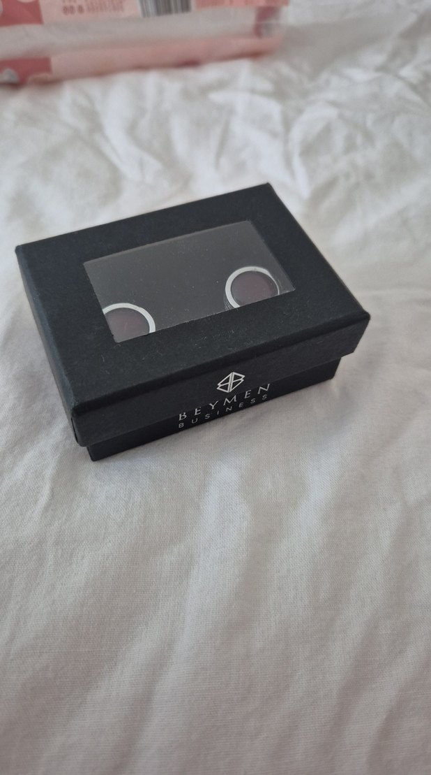 Bordo Klasik Erkek Kol Düğmeleri - Görsel 3