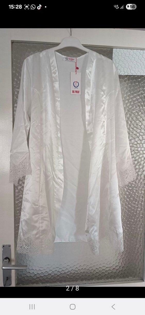 Polo İpek Saten 6 Parça Gece ve Sabahlık Takımı - Görsel 2