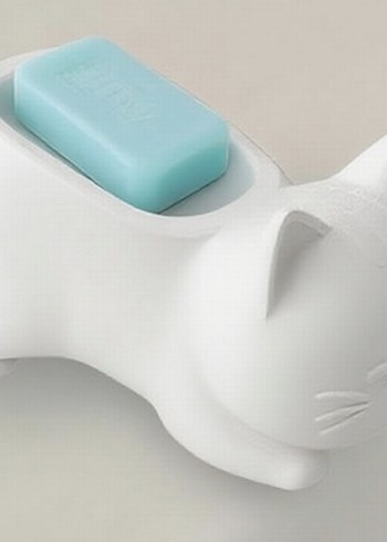 Bej Kedi Şekilli Sabunluk - Görsel 7