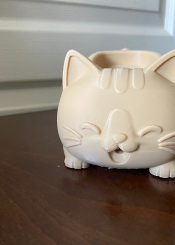 Bej Kedi Şekilli Sabunluk - Görsel 4