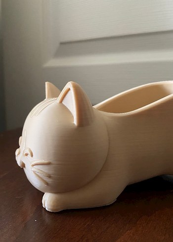 Bej Kedi Şekilli Sabunluk - Görsel 2