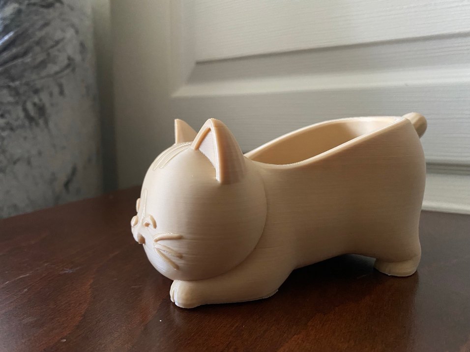 Bej Kedi Şekilli Sabunluk - Görsel 2