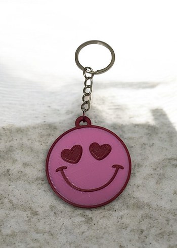 Pembe Renkli Zincir Detaylı Kadın Anahtarlık - Görsel 2