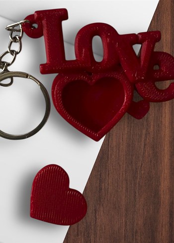 Renkli Zincir Detaylı Kadın Anahtarlık - Görsel 2