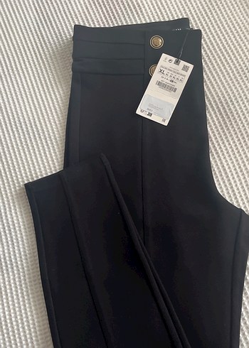 Zara Ve Rahat Siyah Yuksek Bel Tayt Pantolon