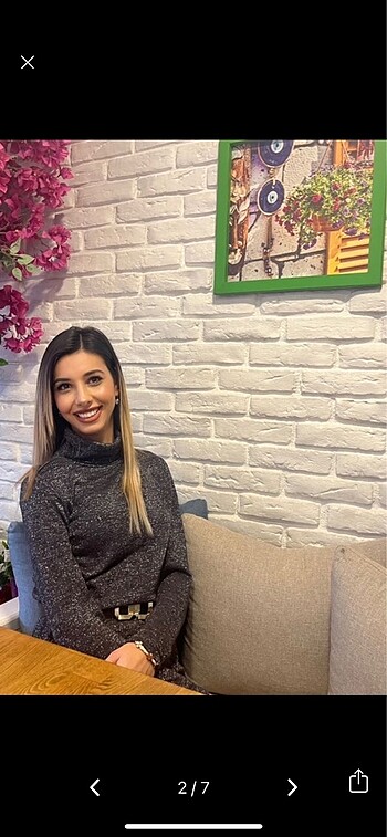 H&M H&M simli bayan triko elbise