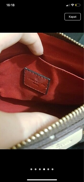  Beden kahverengi Renk Louis vuitton replika çanta