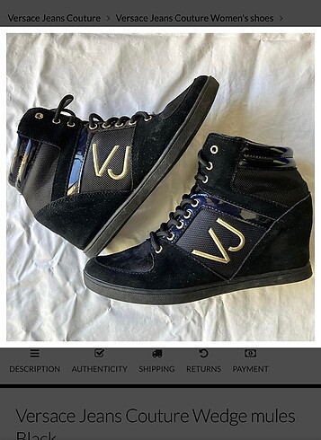 36 Beden siyah Renk Versace bot