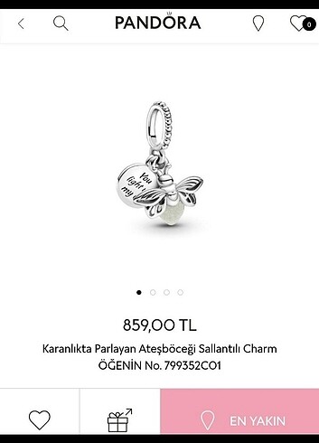Ateş böceği charm 