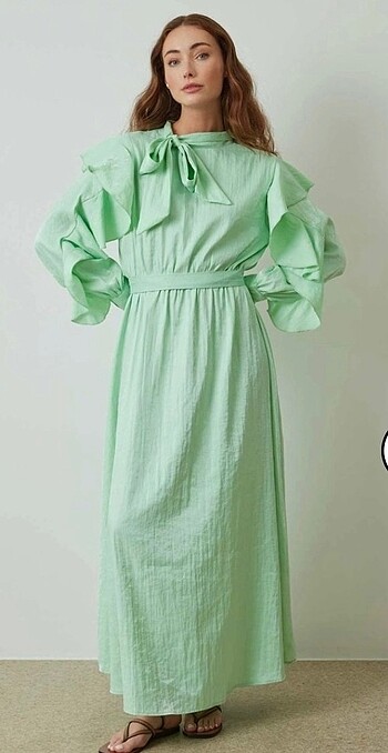 Mint yeşili elbise