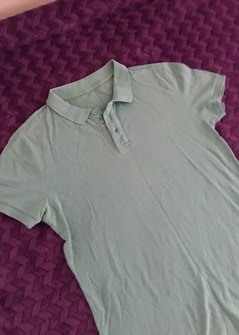 Düğmeli Gri Erkek Polo Tişört - Görsel 2