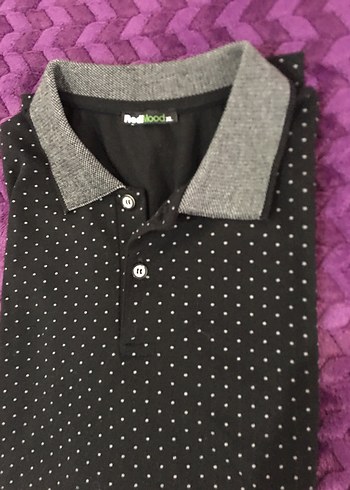 Erkek Siyah Desenli Polo Tişört - Görsel 7