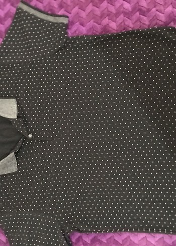 Erkek Siyah Desenli Polo Tişört - Görsel 3