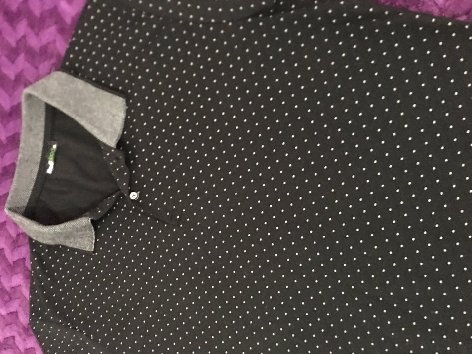 Erkek Siyah Desenli Polo Tişört - Görsel 5