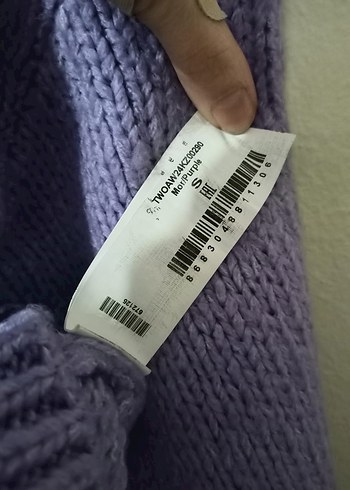 Mor Basic Örgü Kadın Kazak - Görsel 5