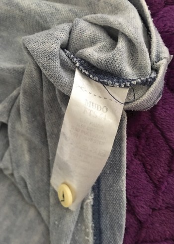 Gri Polo Yaka Kısa Kollu Erkek Tişört - Görsel 5