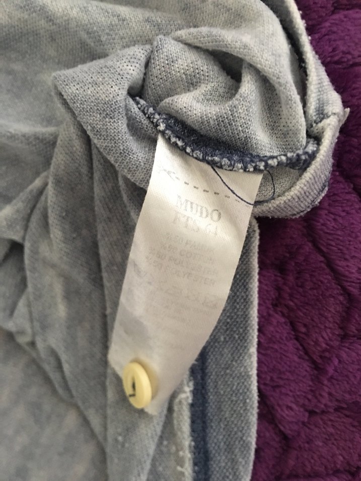 Gri Polo Yaka Kısa Kollu Erkek Tişört - Görsel 5