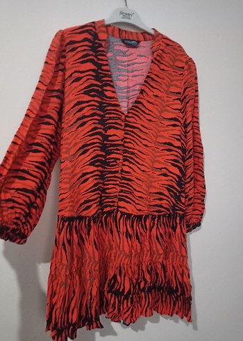 Zebra Desenli elbise - Görsel 4