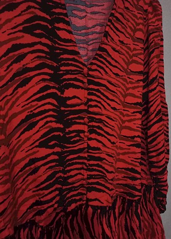 Zebra Desenli elbise - Görsel 3