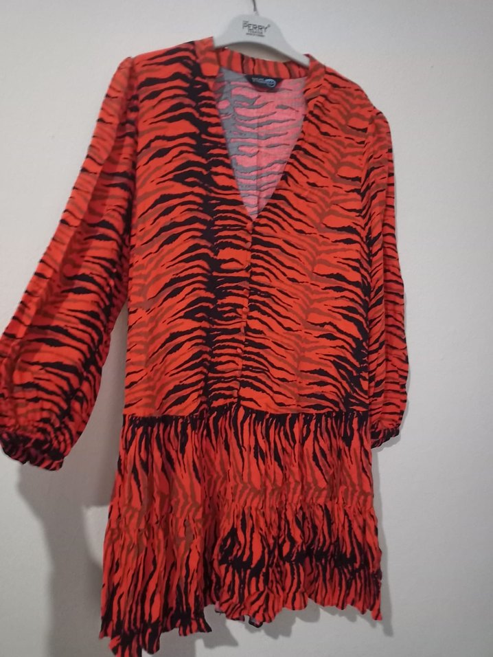 Zebra Desenli elbise - Görsel 4