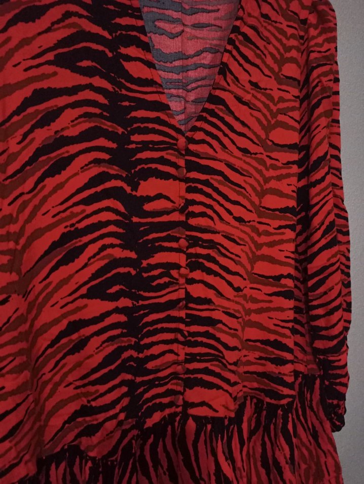 Zebra Desenli elbise - Görsel 3