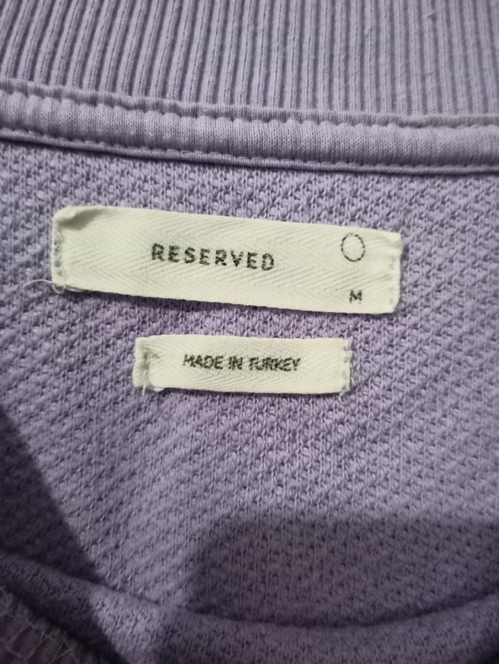 Mor Rahat Kesim Kadın Sweatshirt - Görsel 3