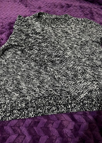 Gri Örgü Kadın Triko Kazak - Görsel 4