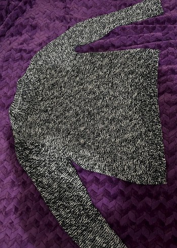 Gri Örgü Kadın Triko Kazak - Görsel 3