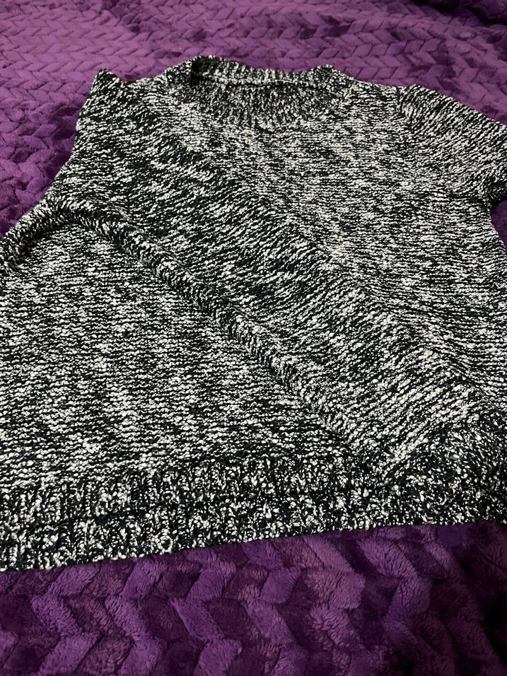 Gri Örgü Kadın Triko Kazak - Görsel 4