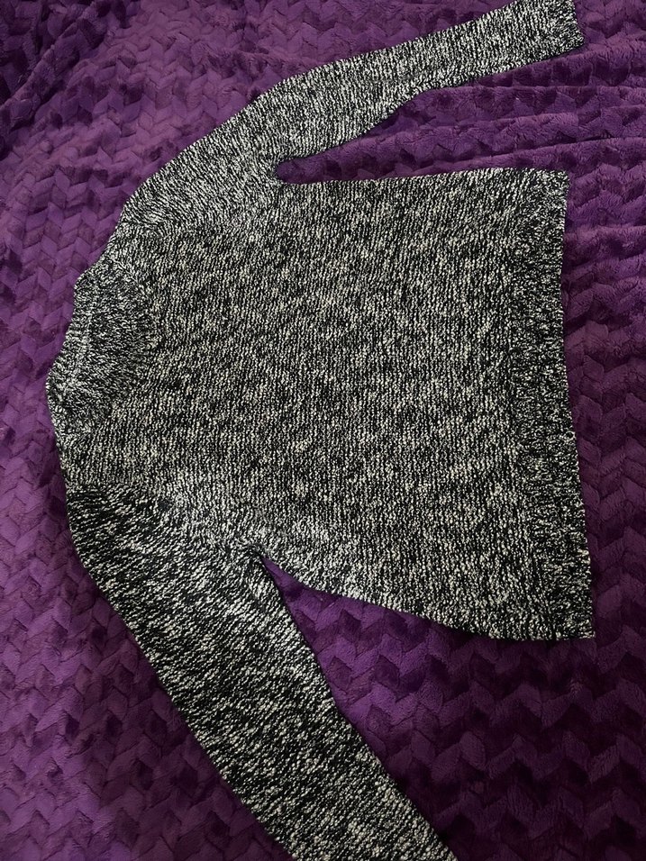 Gri Örgü Kadın Triko Kazak - Görsel 3