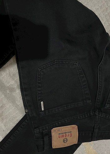 Siyah Regular Fit Midi Denim Kadın Jean - Görsel 3