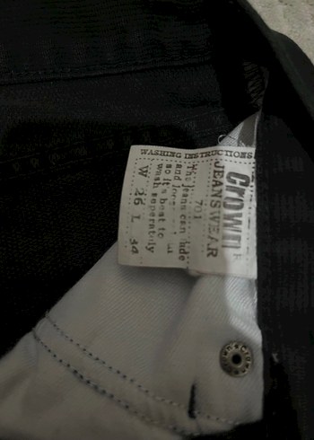 Siyah Regular Fit Midi Denim Kadın Jean - Görsel 4