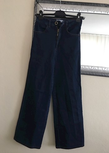 Lacivert Kadın Kot Pantolon - Görsel 4