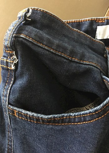 Lacivert Kadın Kot Pantolon - Görsel 6