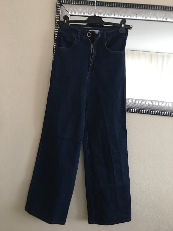 Lacivert Kadın Kot Pantolon - Görsel 4