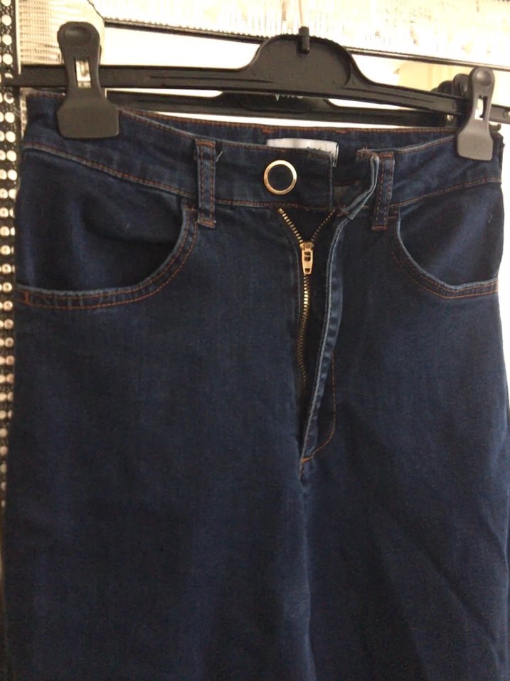 Lacivert Kadın Kot Pantolon - Görsel 2