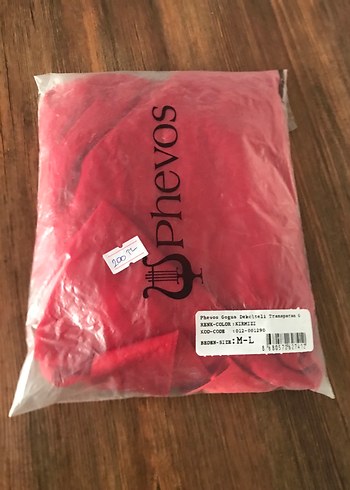 Kırmızı Saten Kurdeleli gecelik - Görsel 2