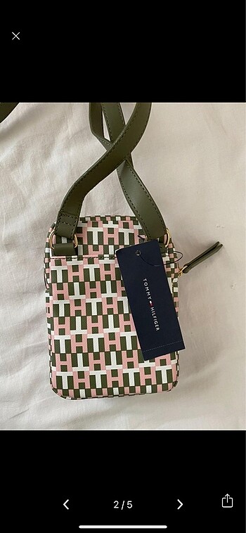 Tommy Hilfiger Tommy Hilfiger Çapraz Çanta Pembe-Yeşil